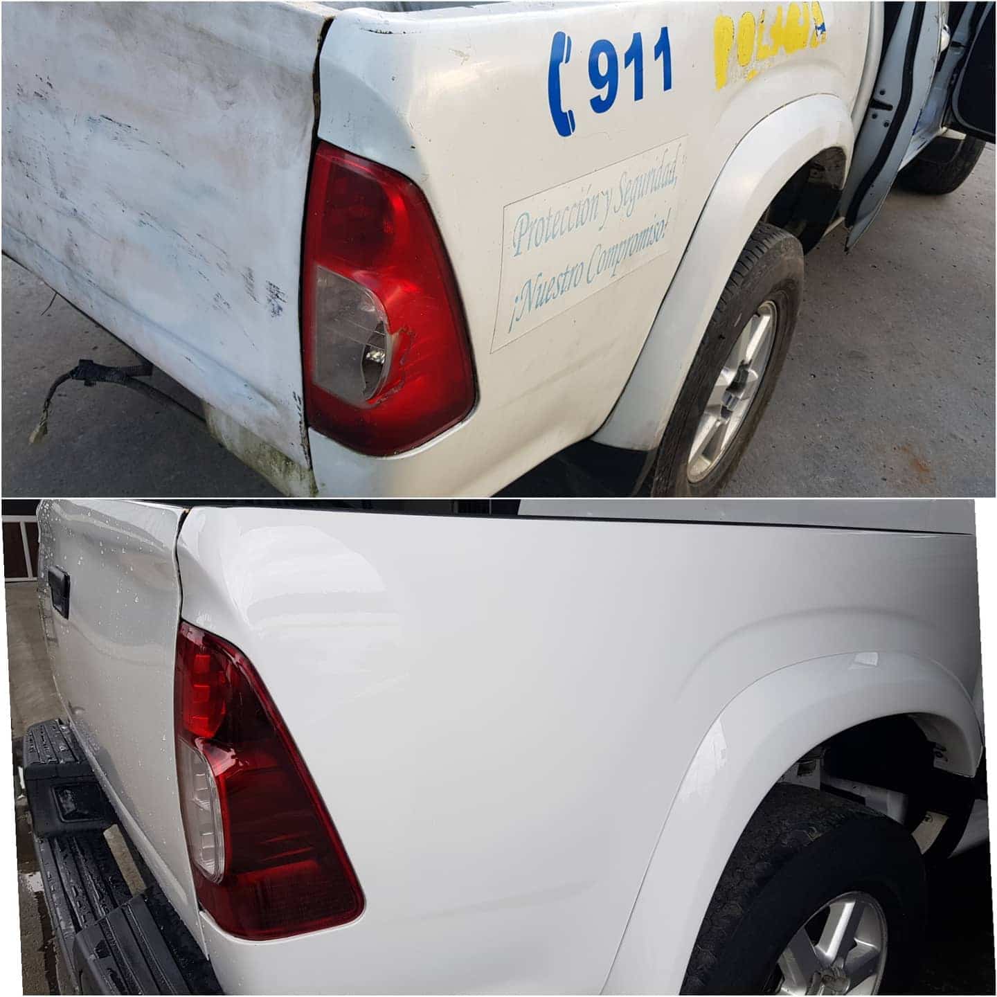 Pulido de camionetas doble cabina chevrolet