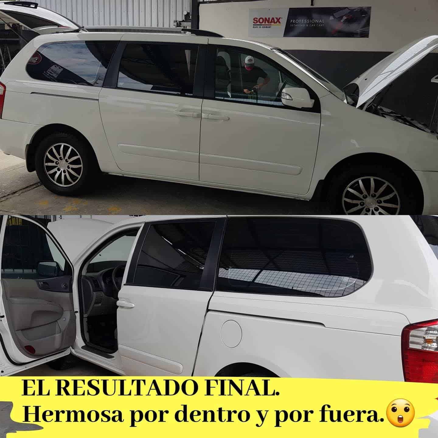 Taller automotriz en Guayaquil para pintar furgoneta color blanco