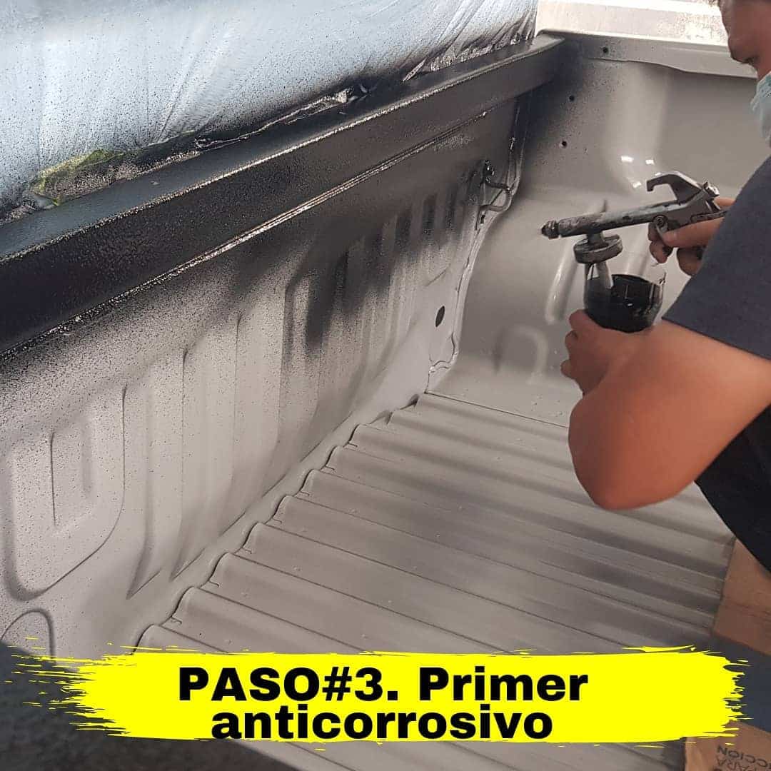 Colocacion de bate piedra para camionetas sencillas